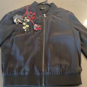 Black silk Cecilia jacket